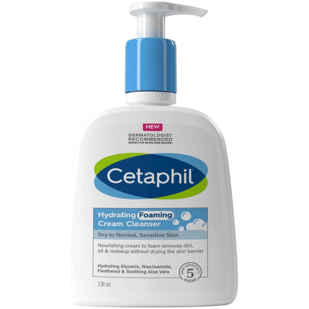 Cetaphil Hydrating Cream-to-Foam Cleanser 236ml