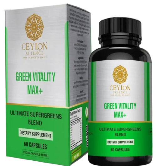 Ceylon Science  Green Vitality Max+ 60 Veg Capsules