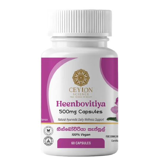 Ceylon Science Heenbovitiya 500mg – 60 Veg Capsules
