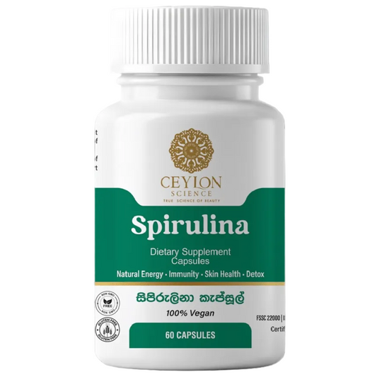 Ceylon Science Spirulina 60 Veg Capsules