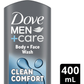 Dove Men+Care Clean Comfort Body Wash 400ml