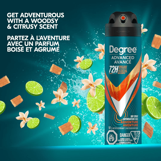 Degree Men Advanced Dry Spray Deodorant – Adventure (107g)