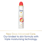 Dove Advanced Care Go Fresh Peach & White Blossom Antiperspirant Spray 200ml