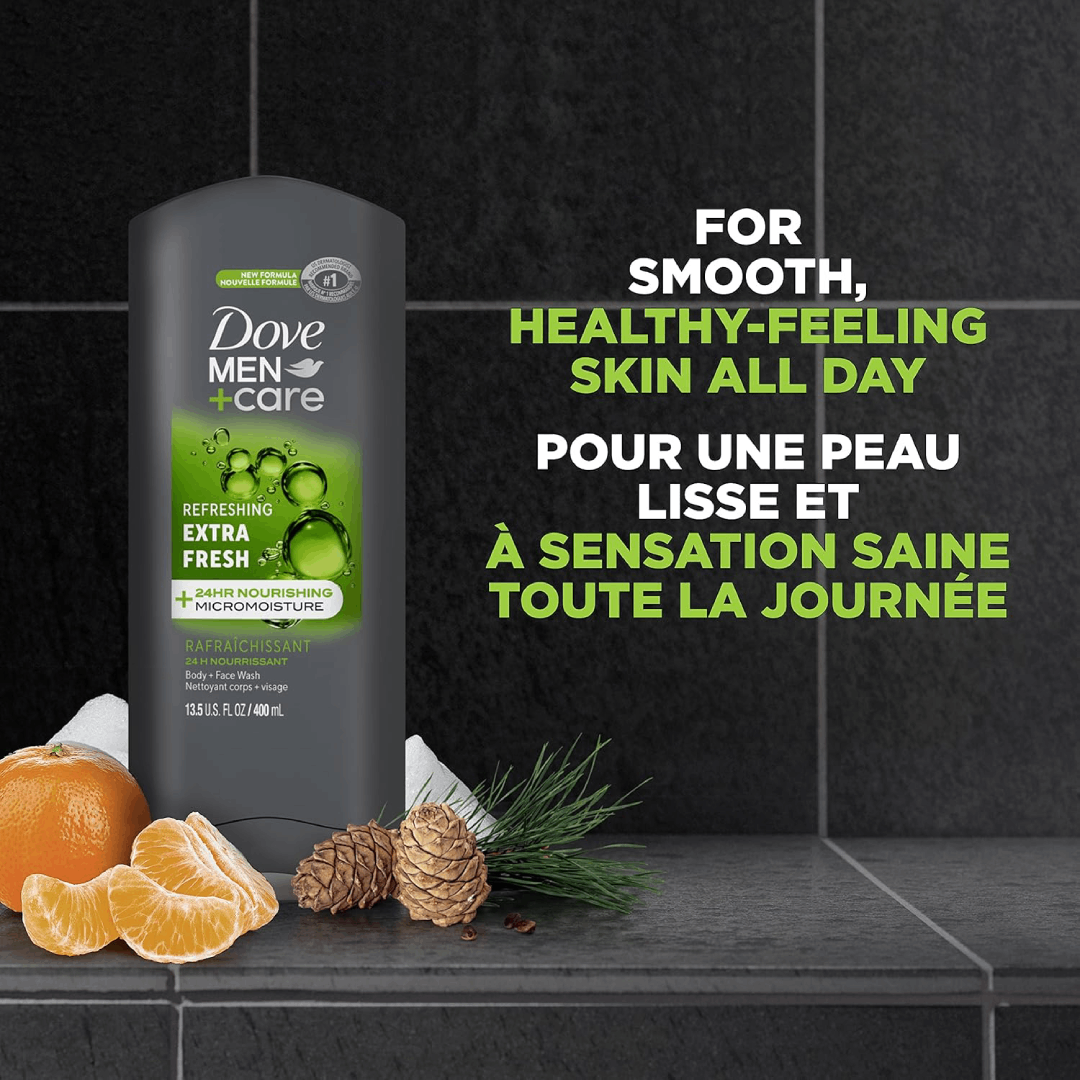 MenCare Extra Fresh 3-in-1 Body &amp; Face Wash 400ml