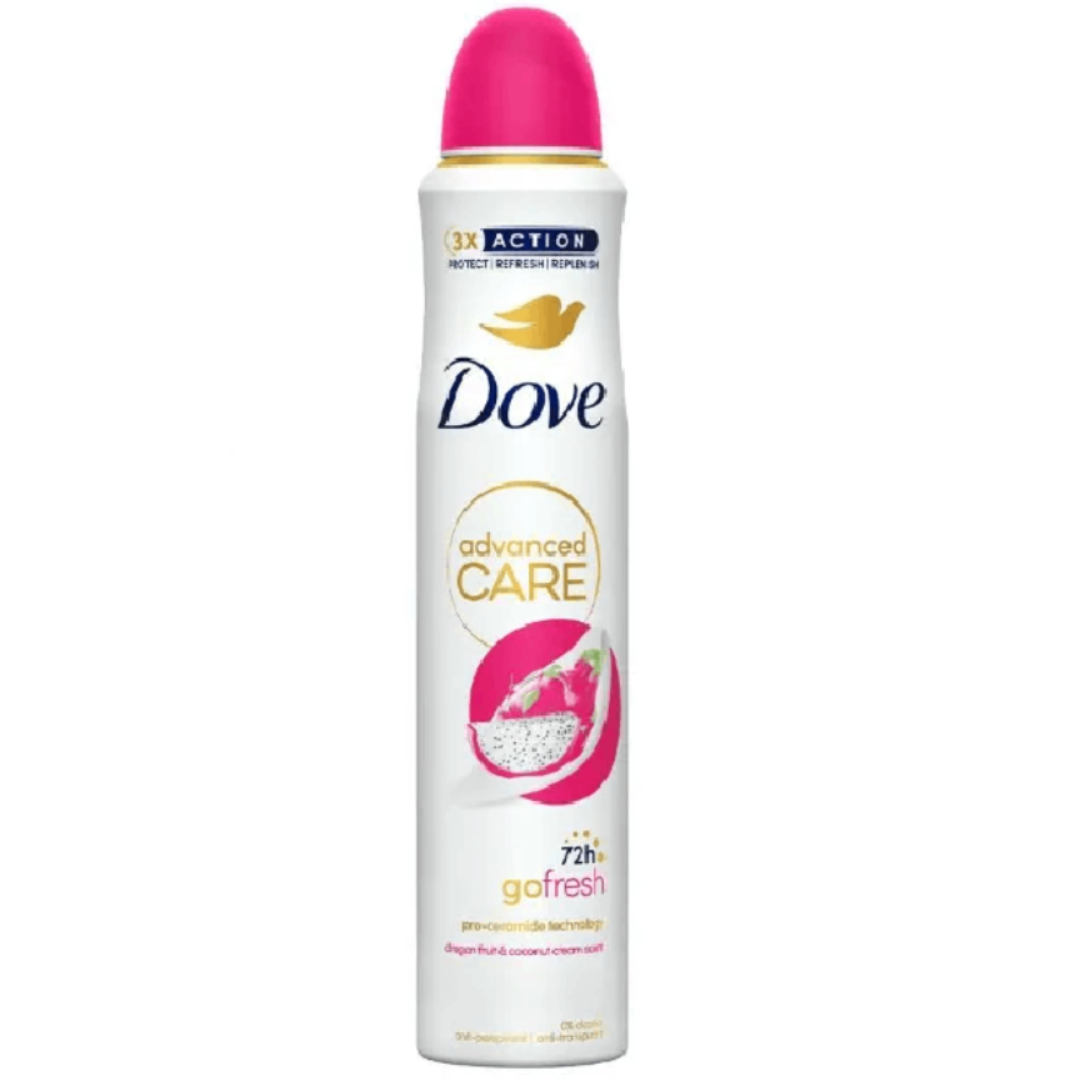 Dove Advanced Care Go Fresh Dragon Fruit & Coconut Cream Antiperspirant Spray (200 ml)