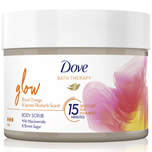 Dove Glow Blood Orange & Spiced Rhubarb Body Scrub 295ml