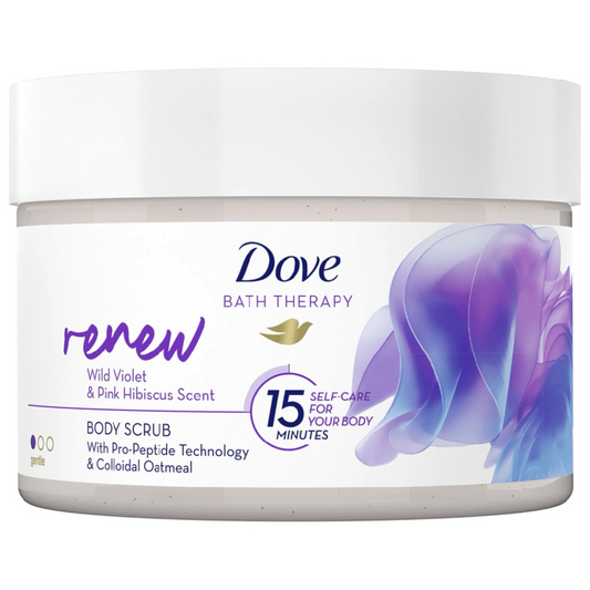 Dove Renew Violet & Pink Hibiscus Body Scrub 295ml