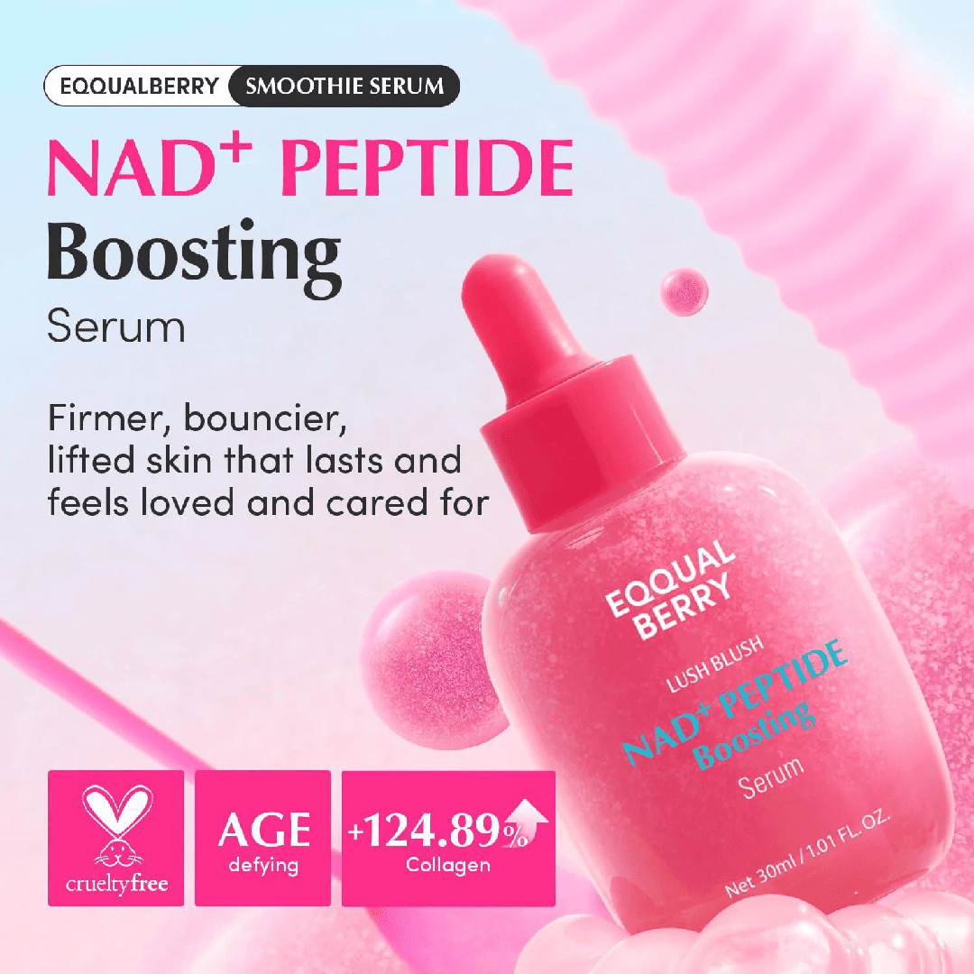 Eqqual Berry Lush Blush NAD+ Peptide Serum 30ml
