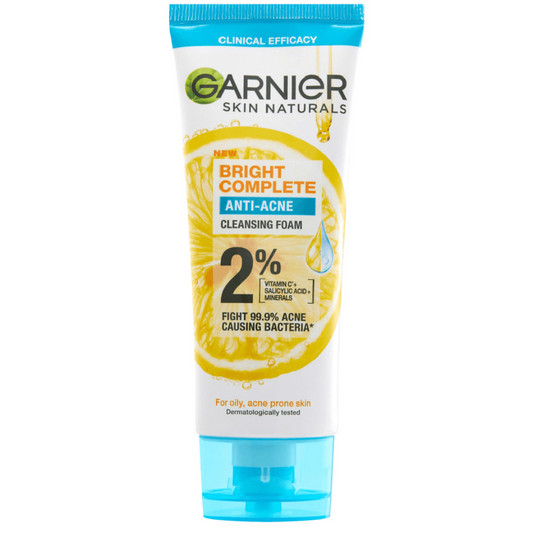 Garnier Bright Complete Anti-Acne Cleansing Foam 100ml