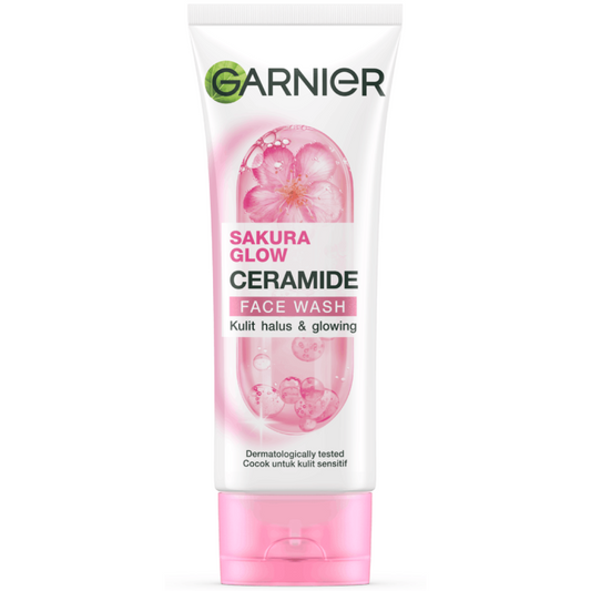 Garnier Sakura Glow Ceramide Face Wash 100ml