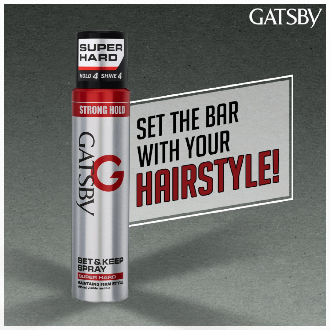 Gatsby Set & Keep Super Hard Hair Spray 250ml