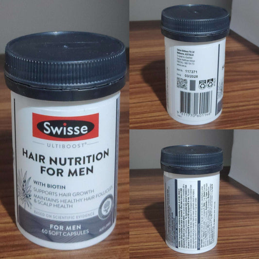 Swisse Ultiboost Hair Nutrition for Men – 60 Capsules