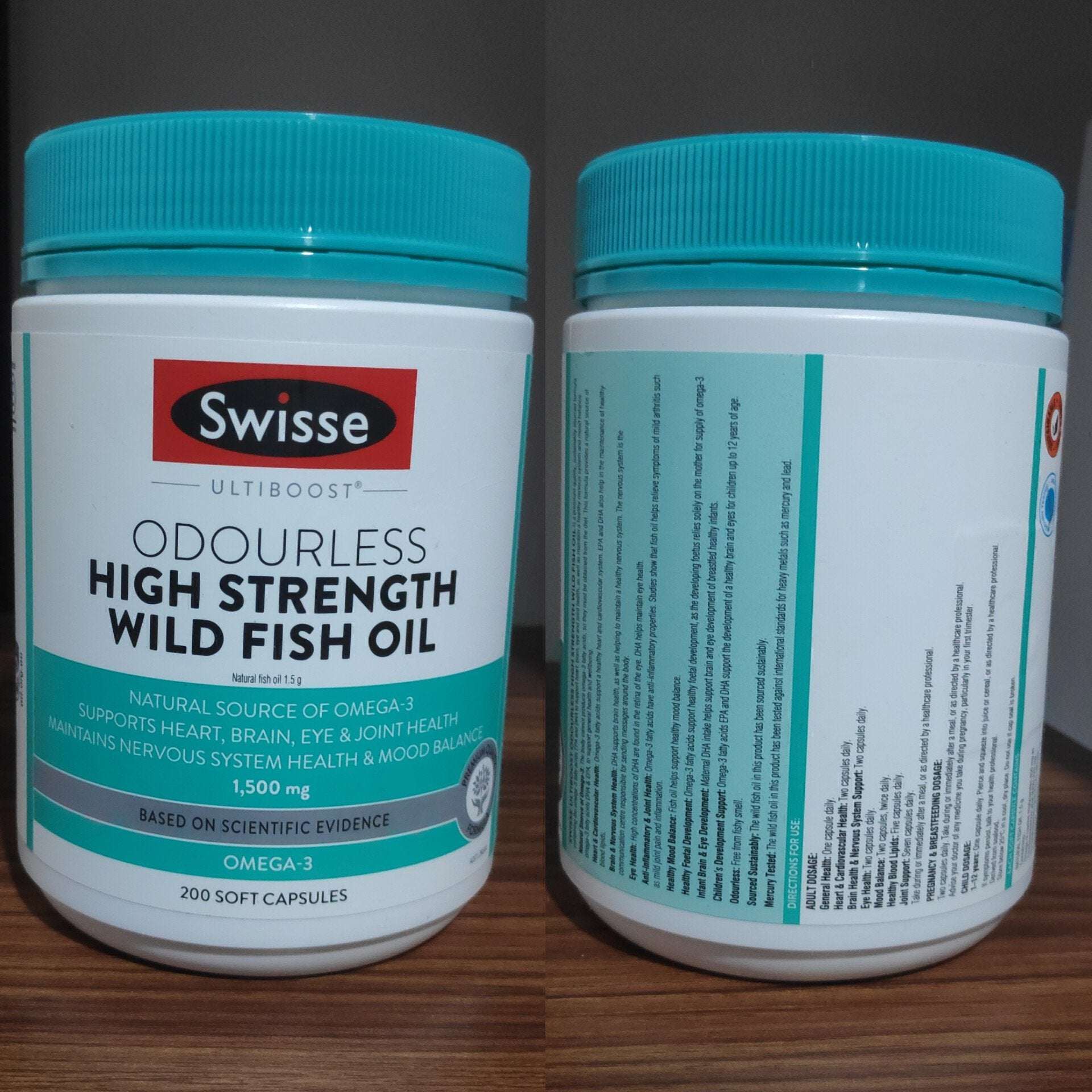 Swisse Fish Oil 1500mg (200 Caps)