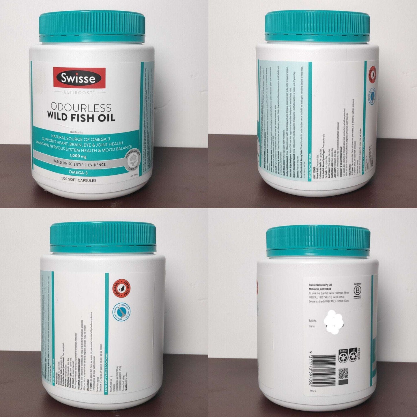 Swisse Odourless High Strength Wild Fish Oil 1500mg