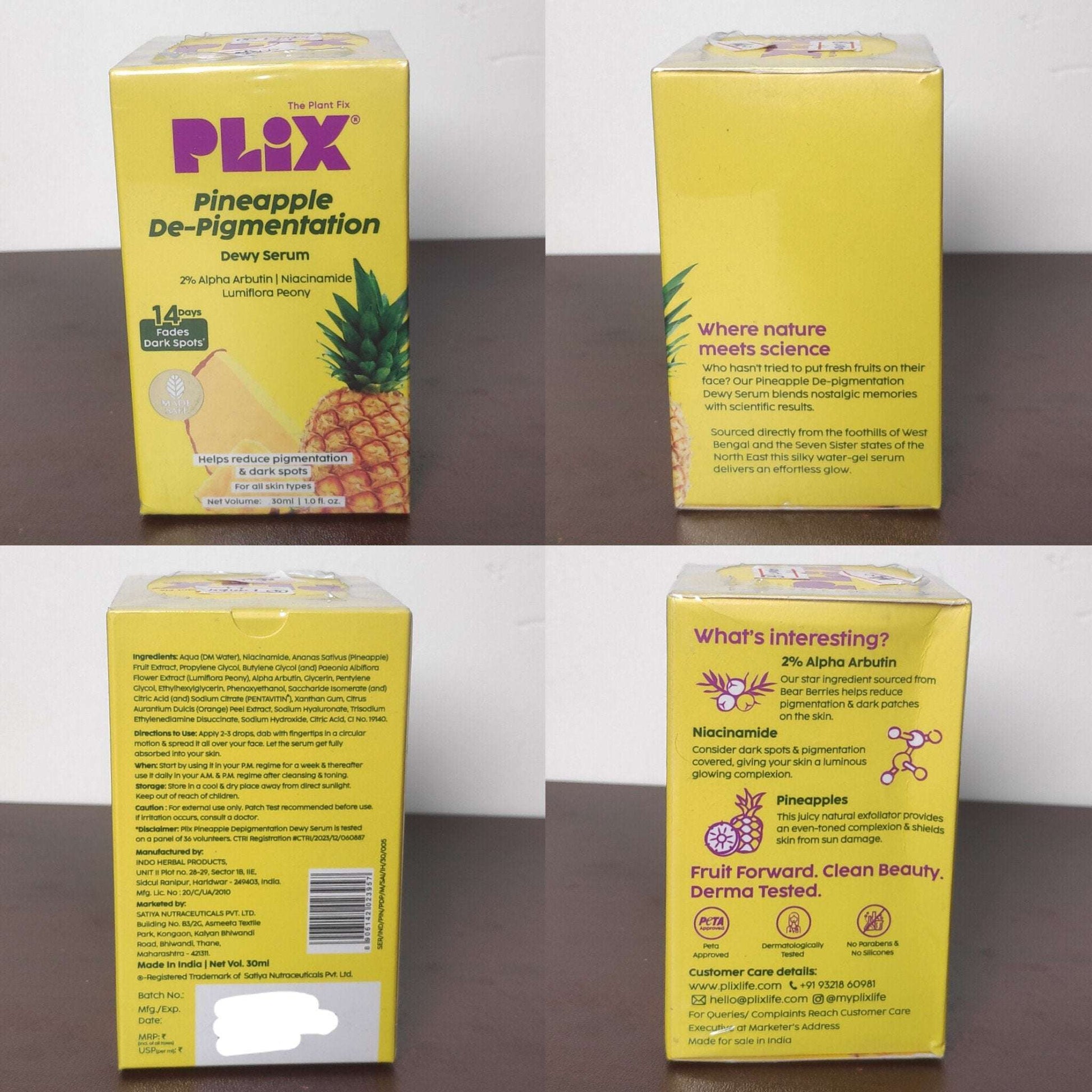 PLIX Pineapple De-Pigmentation Dewy Serum 30ml