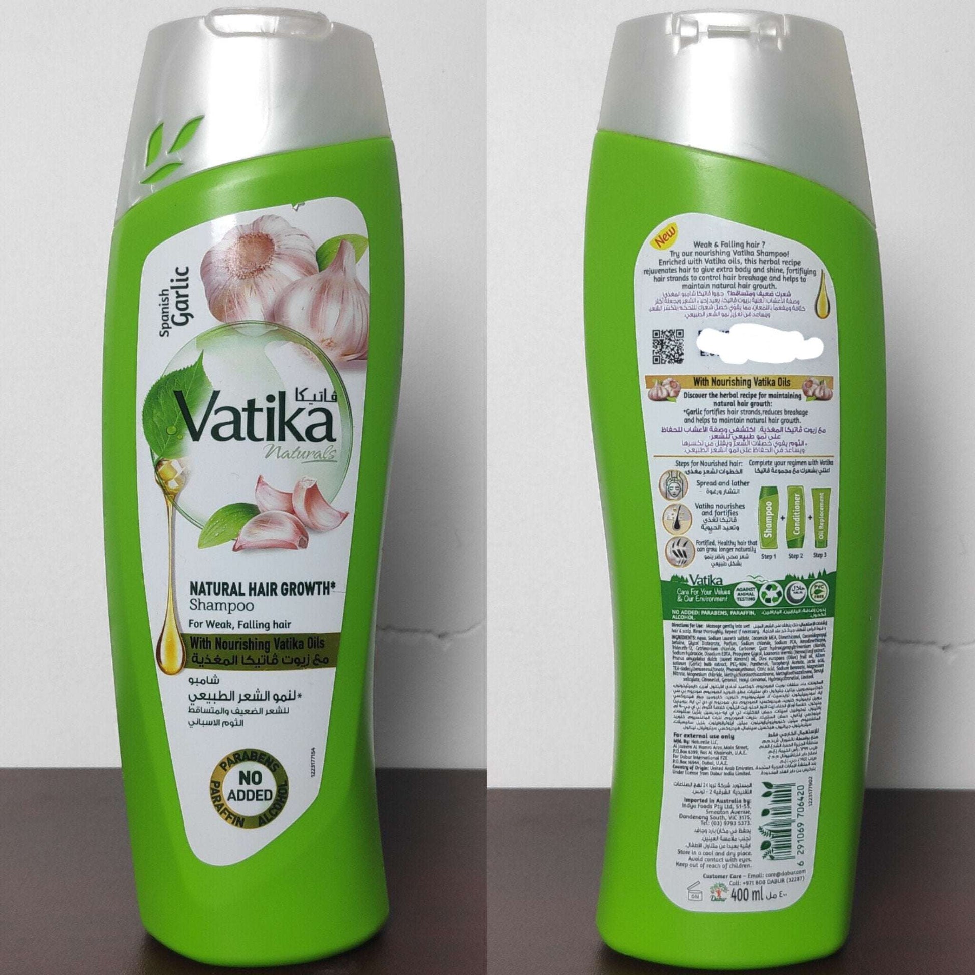 Vatika Natural Hair Growth Garlic Shampoo 400ml