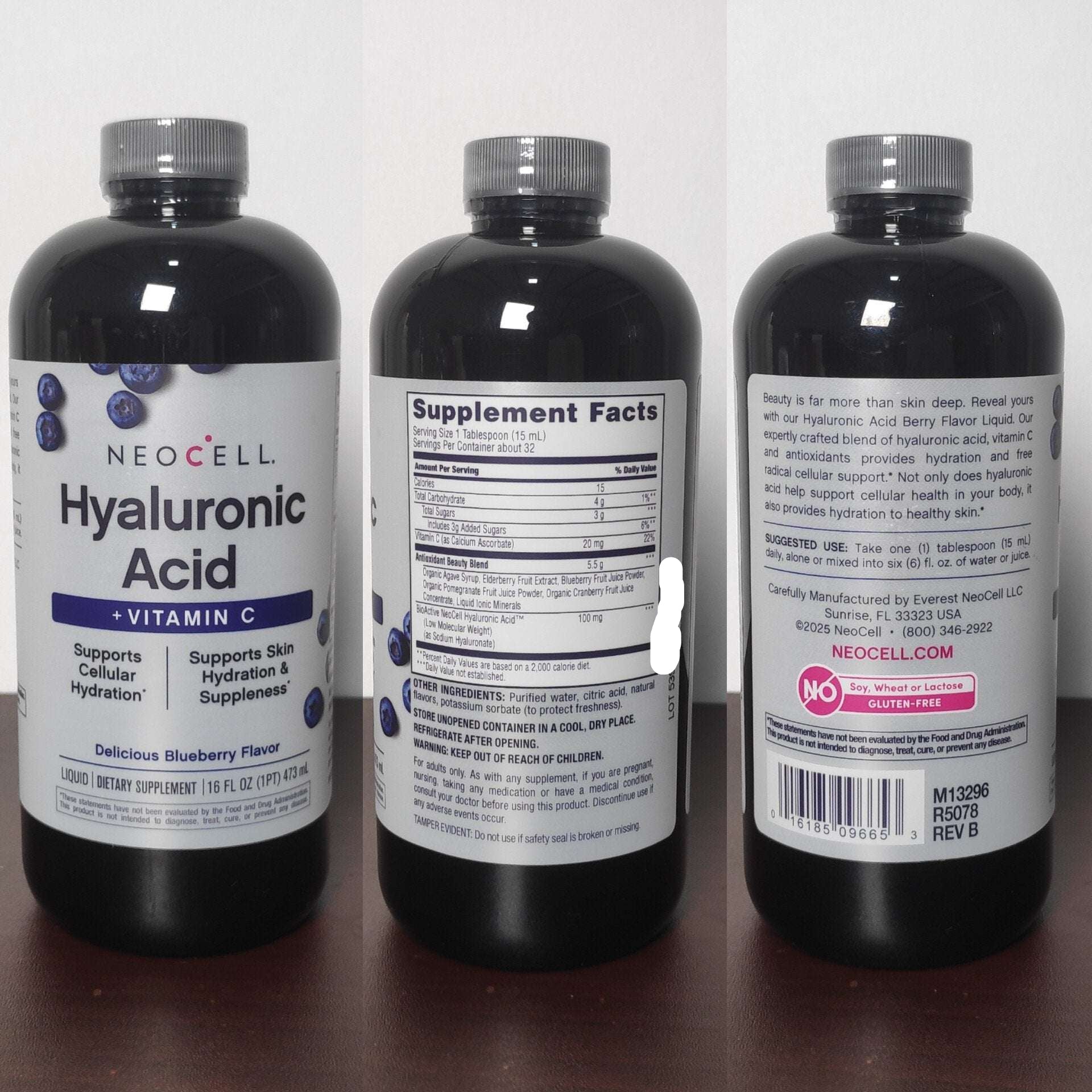 Neocell Liquid Hyaluronic Acid + Vitamin C 473ml