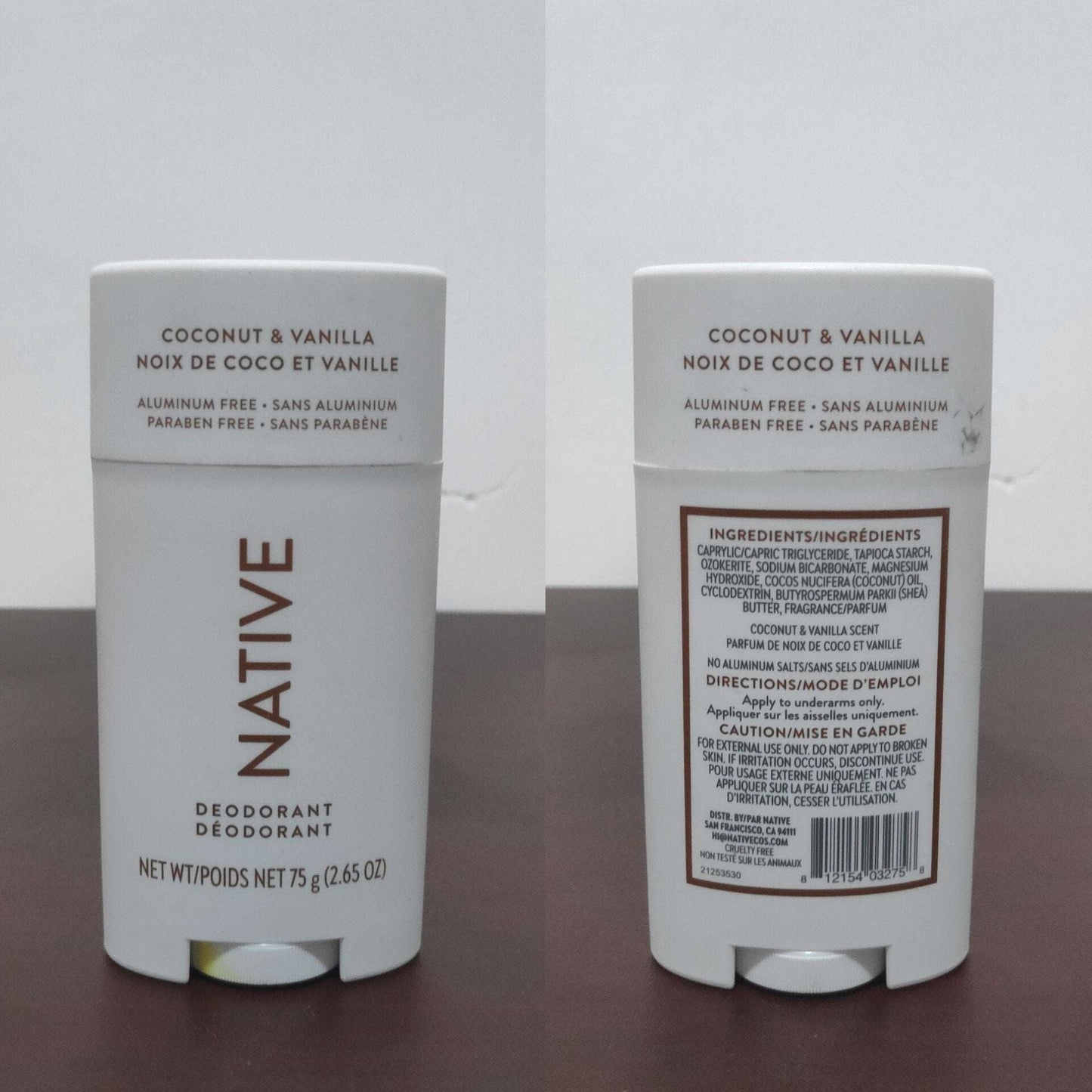 Native Coconut & Vanilla Aluminum-Free Deodorant 75g