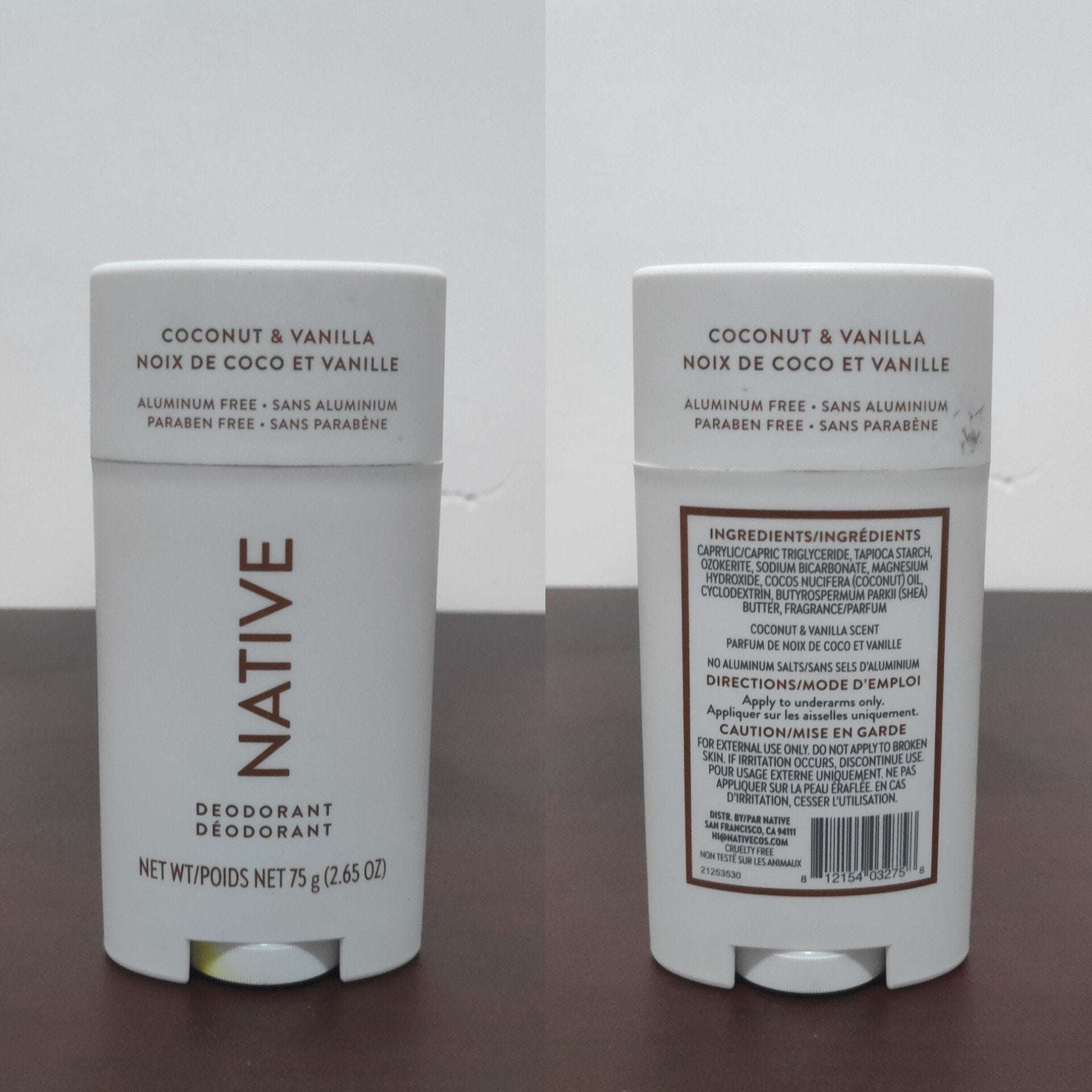 Native Coconut & Vanilla Aluminum-Free Deodorant 75g