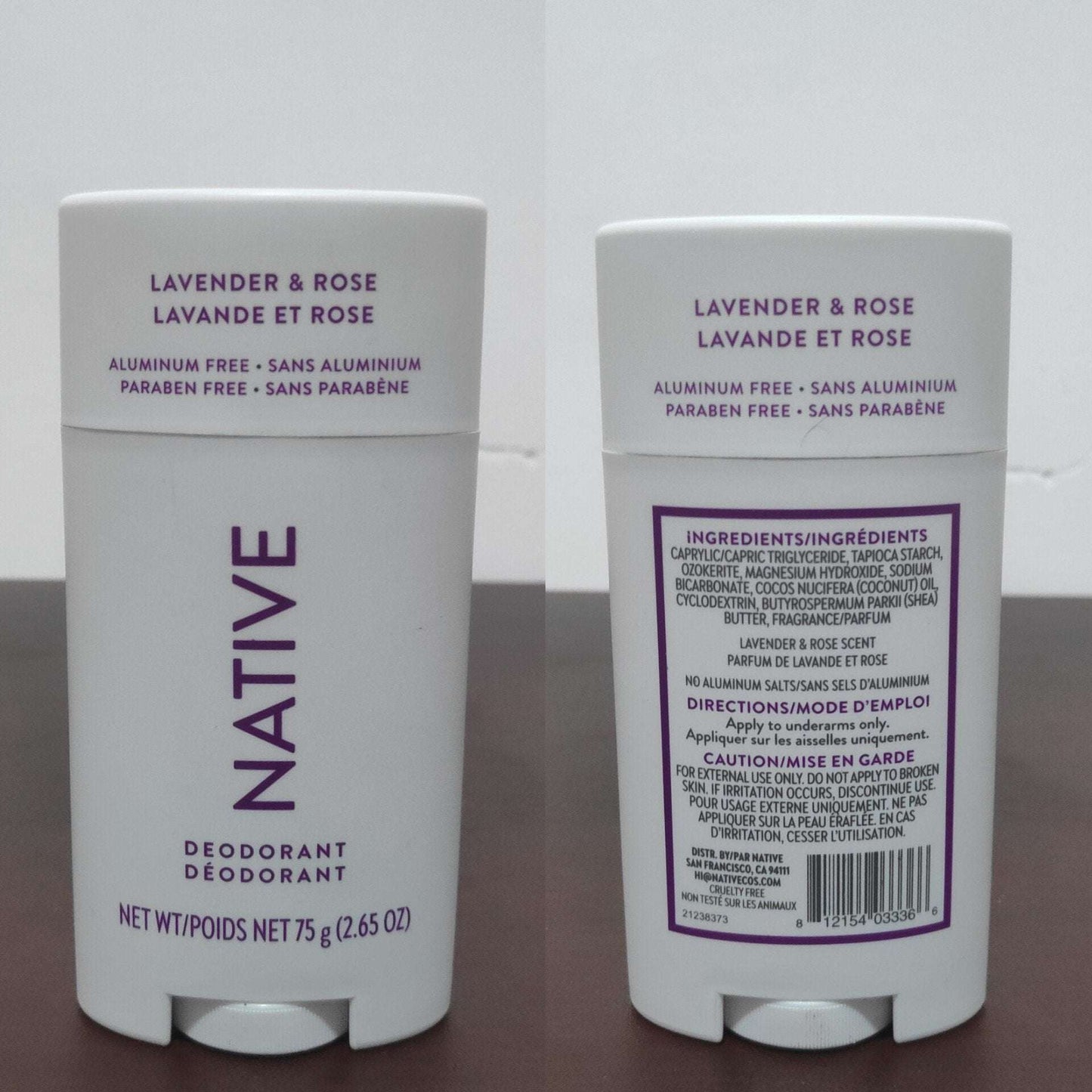 Native Lavender & Rose Deodorant Stick