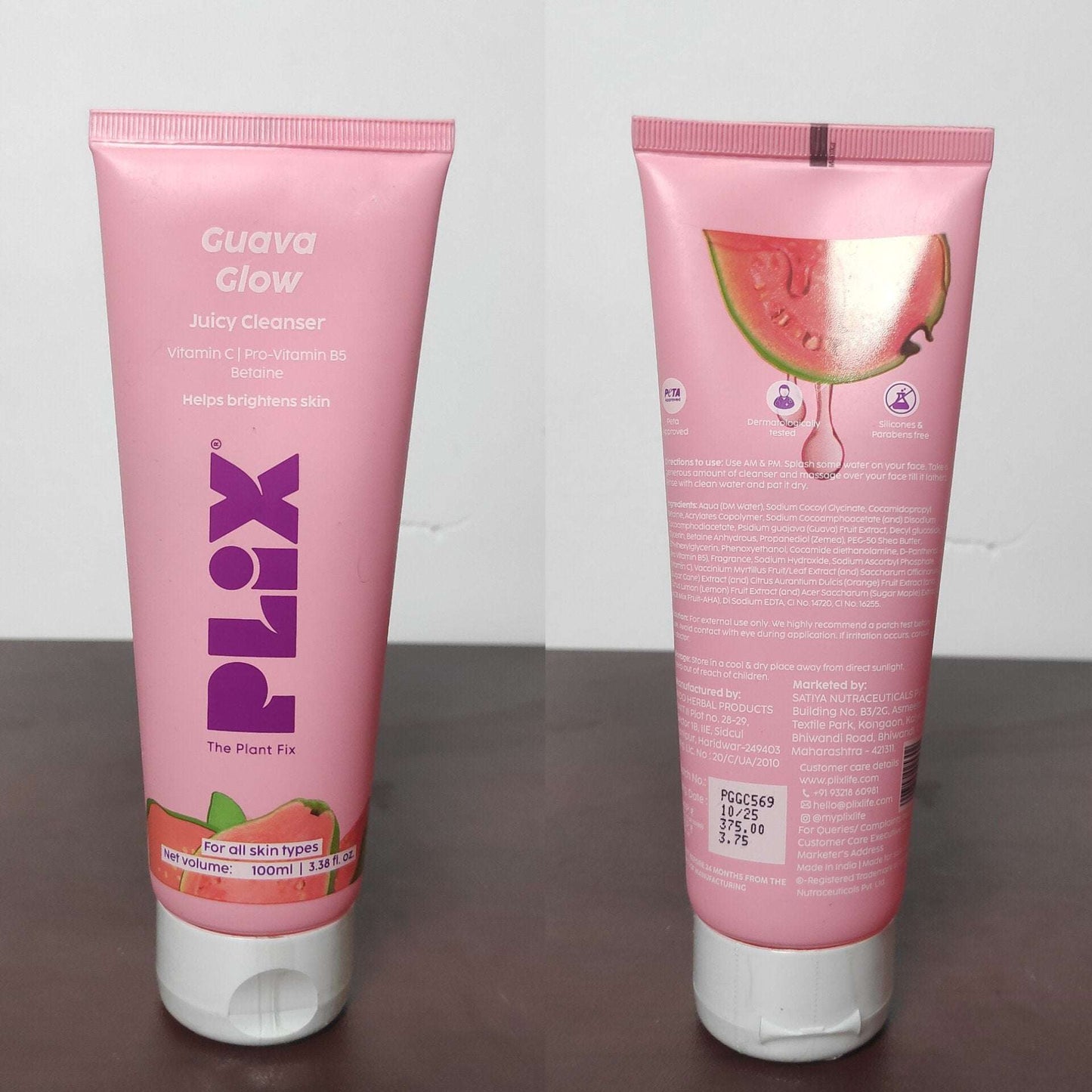 Plix Guava Glow Juicy Cleanser Vitamin C 100ml