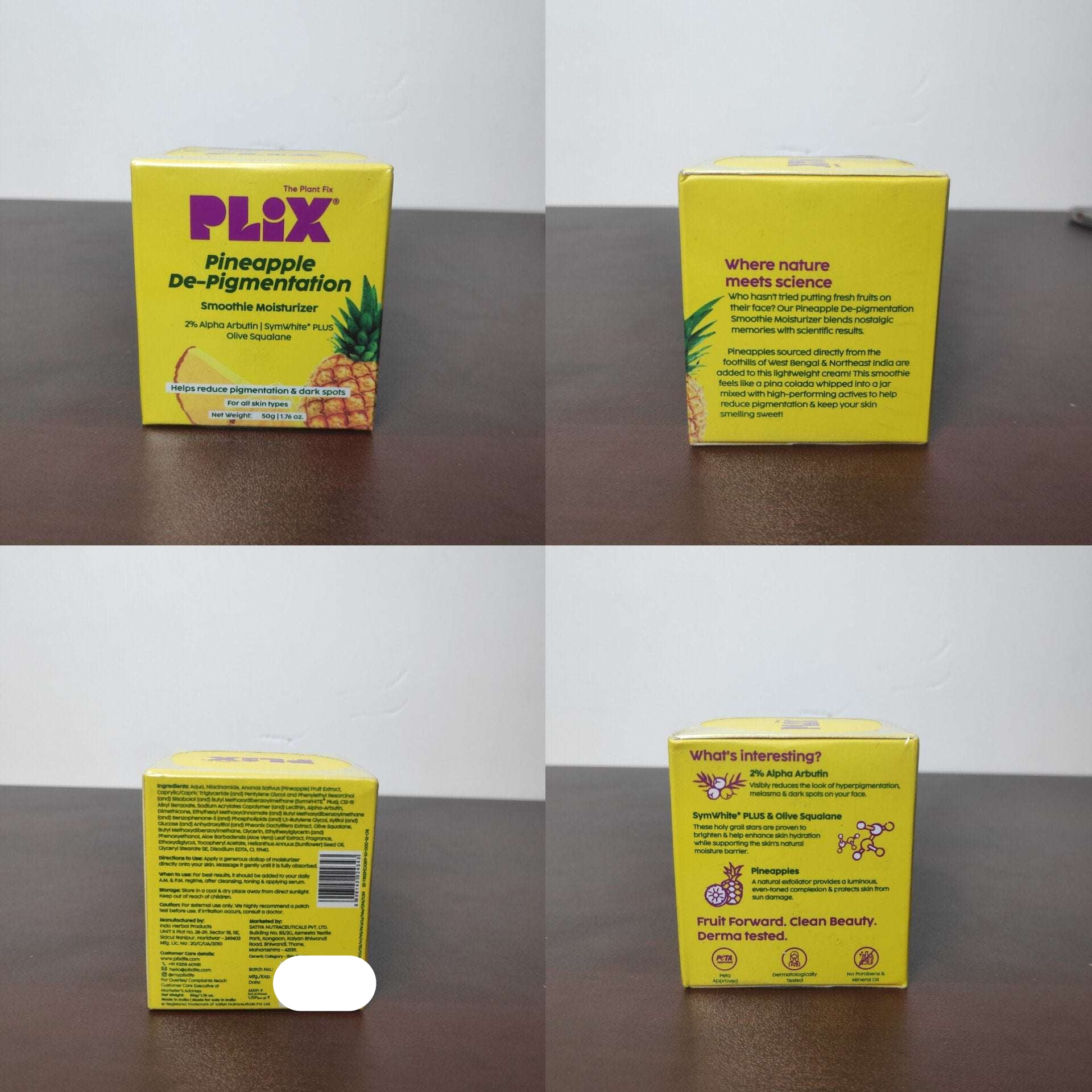 PLIX The Plant Fix Pineapple Depigmentation Face Cream 50g