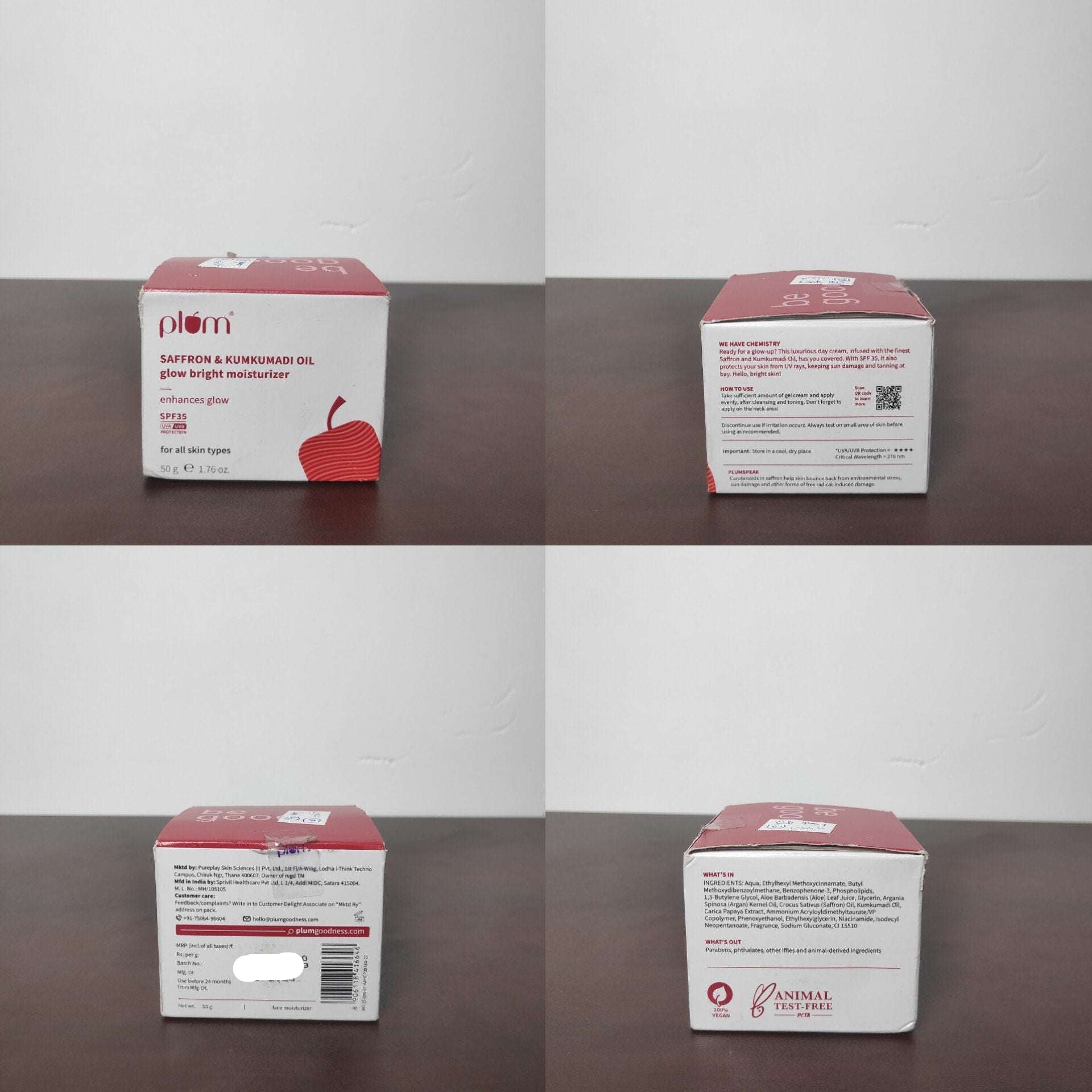 Plum Saffron & Kumkumadi Glow Moisturizer (50g)