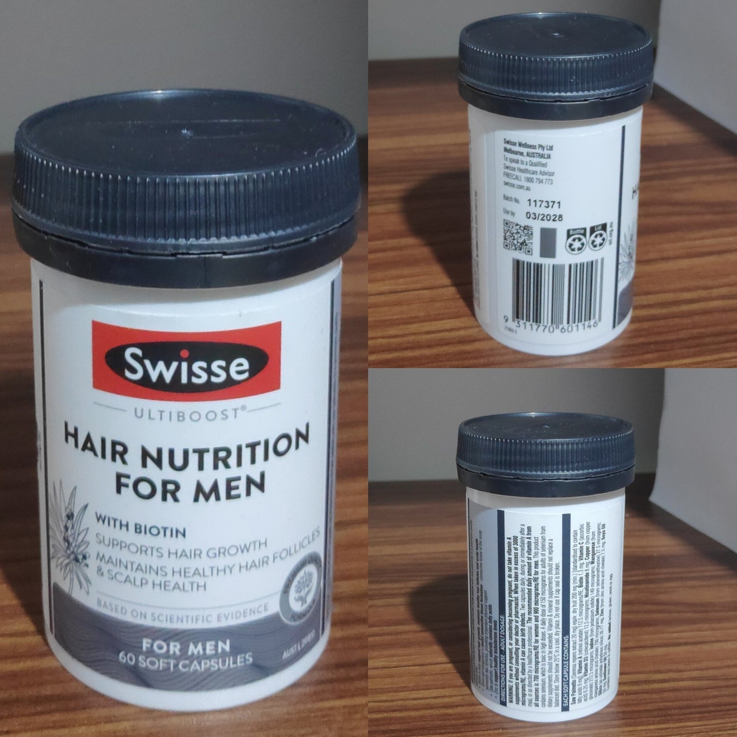 Swisse Ultiboost Hair Nutrition for Men – 60 Capsules