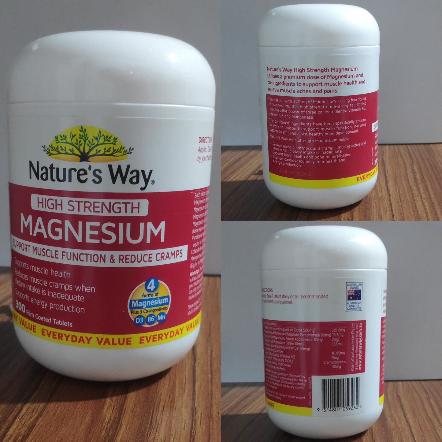 Nature’s Way High Strength Magnesium 300 Tablets