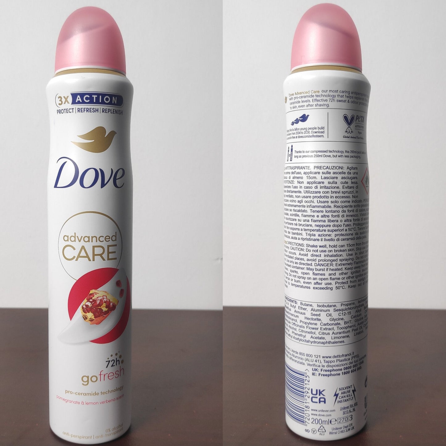 Dove Advanced Care Pomegranate & Lemon Anti-Perspirant Aerosol 200ml