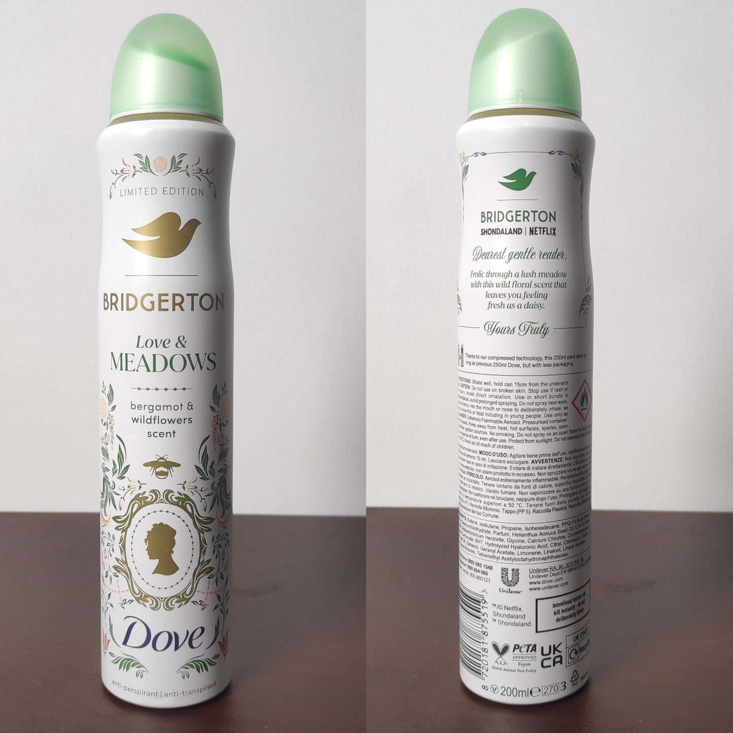 Bridgerton Love & Meadows Anti-Perspirant Spray 200ml