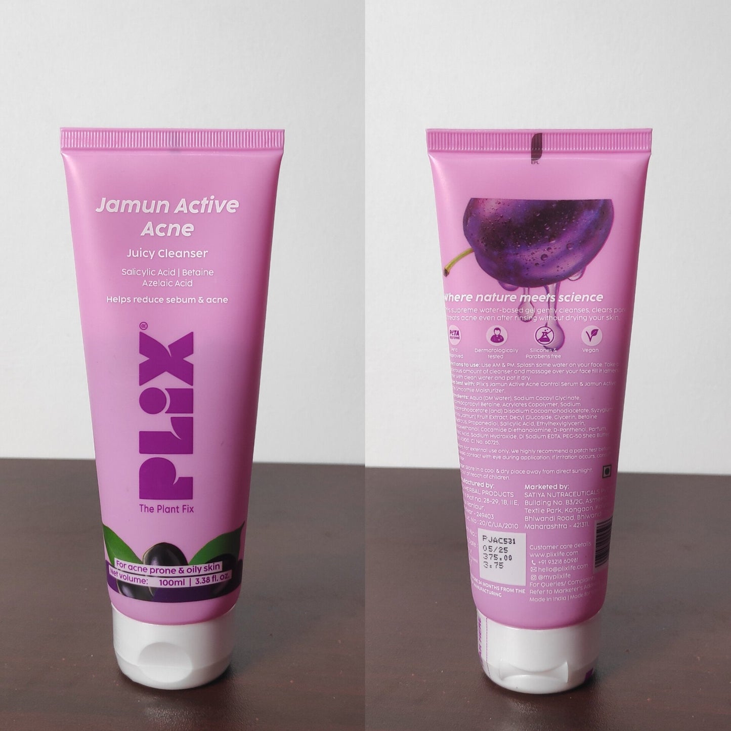 PLIX Jamun Salicylic Acid Cleanser Gel 100ml