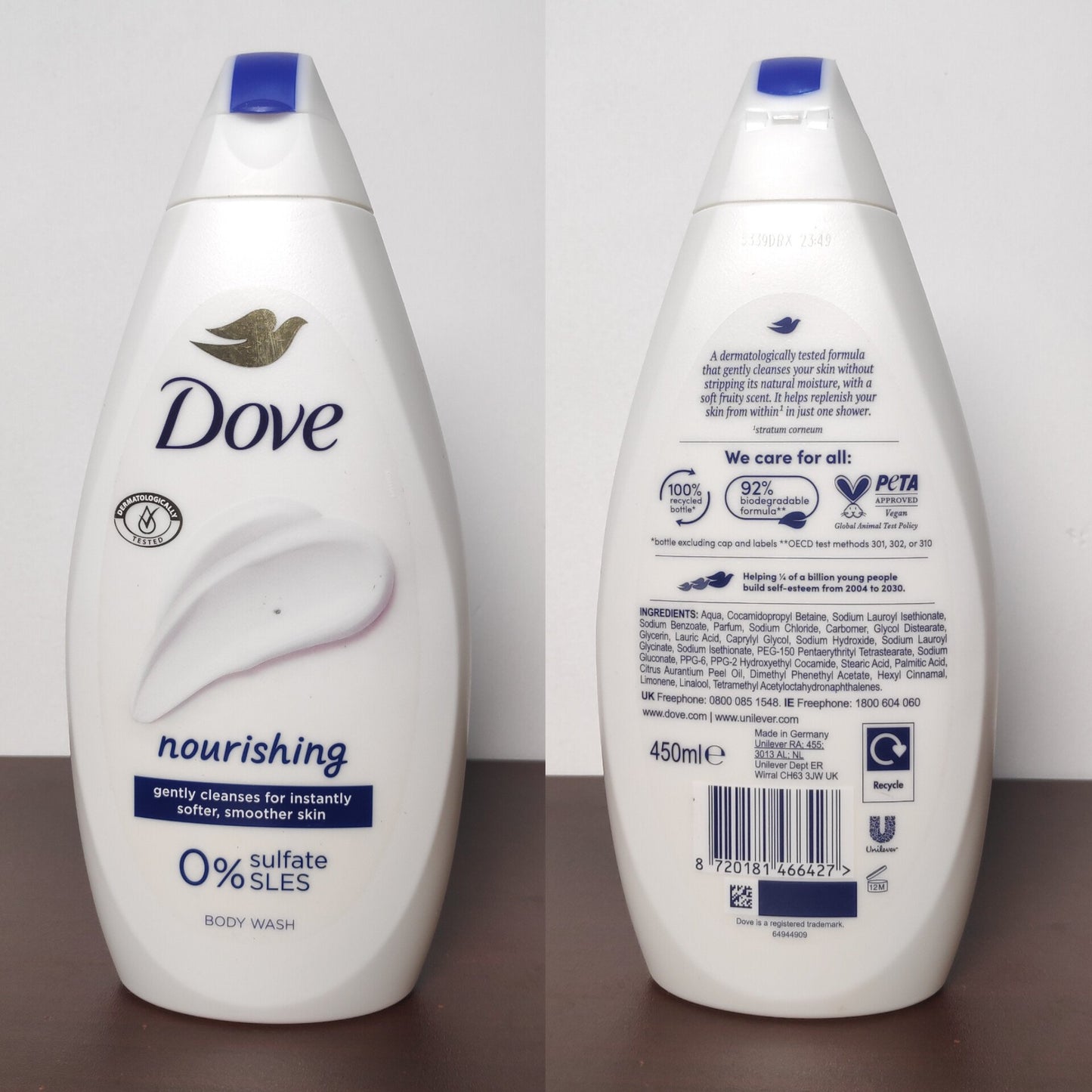 Dove Nourishing Hydrate Body Wash 450ml