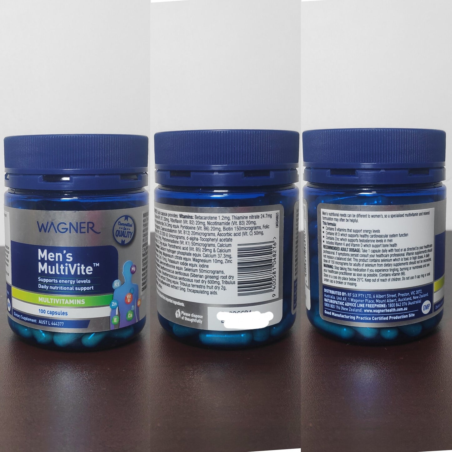 Wagner Men’s Multivite – 100 Capsules