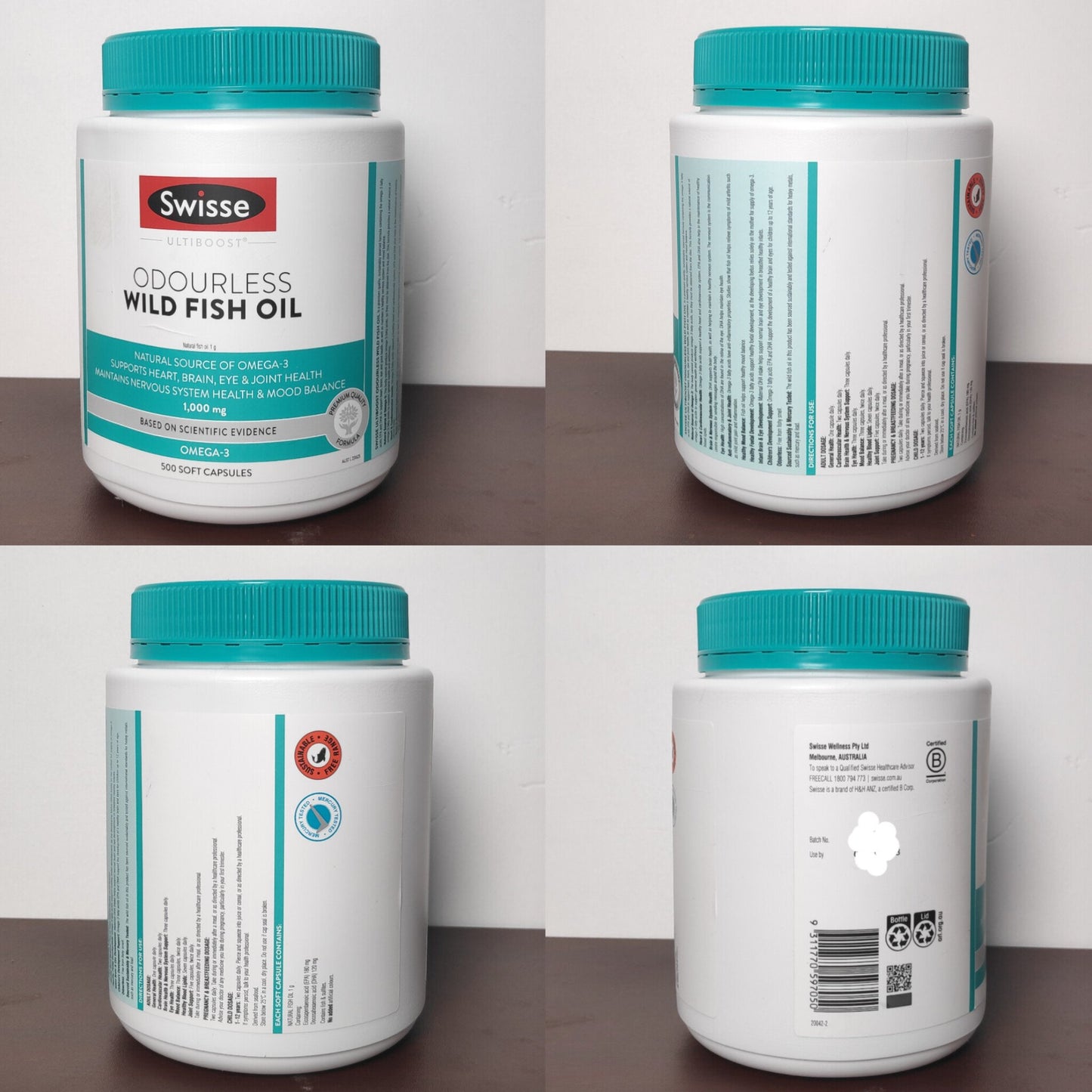 Swisse Odourless High Strength Wild Fish Oil 1500mg