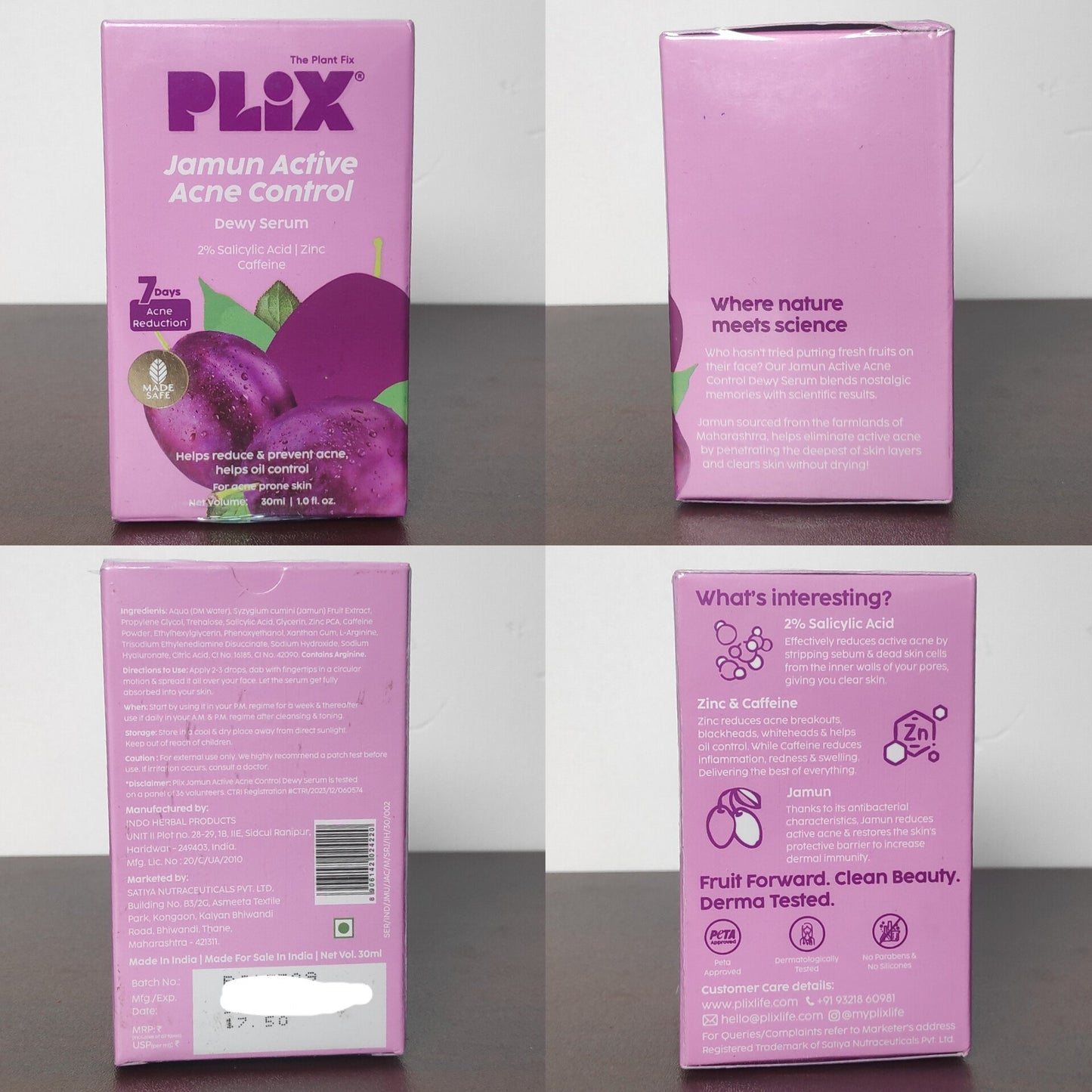 Plix Jamun Active Acne Control Dewy Serum 30ml