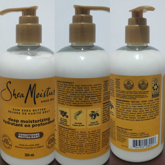 Shea Moisture Conditioner For Curly Hair Raw Shea Butter Restorative Deep Moisturizing Conditioner 384ml