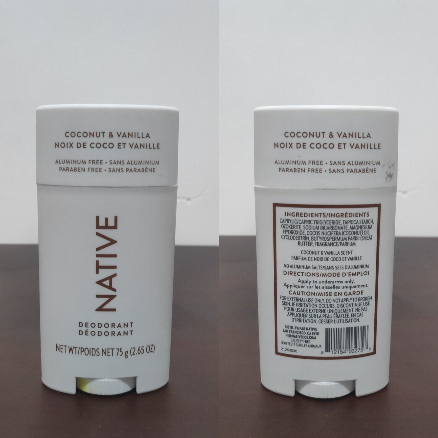 Native Coconut & Vanilla Aluminum-Free Deodorant 75g