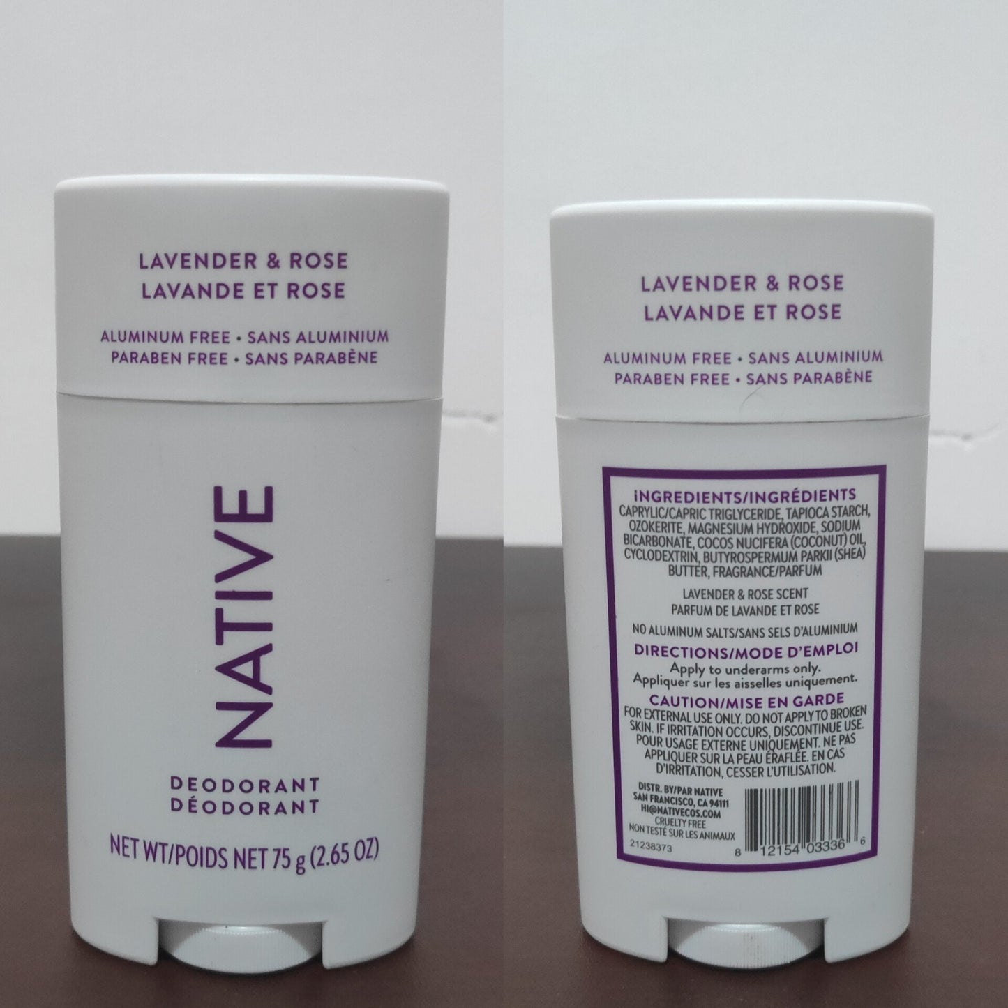 Native Lavender & Rose Deodorant Stick