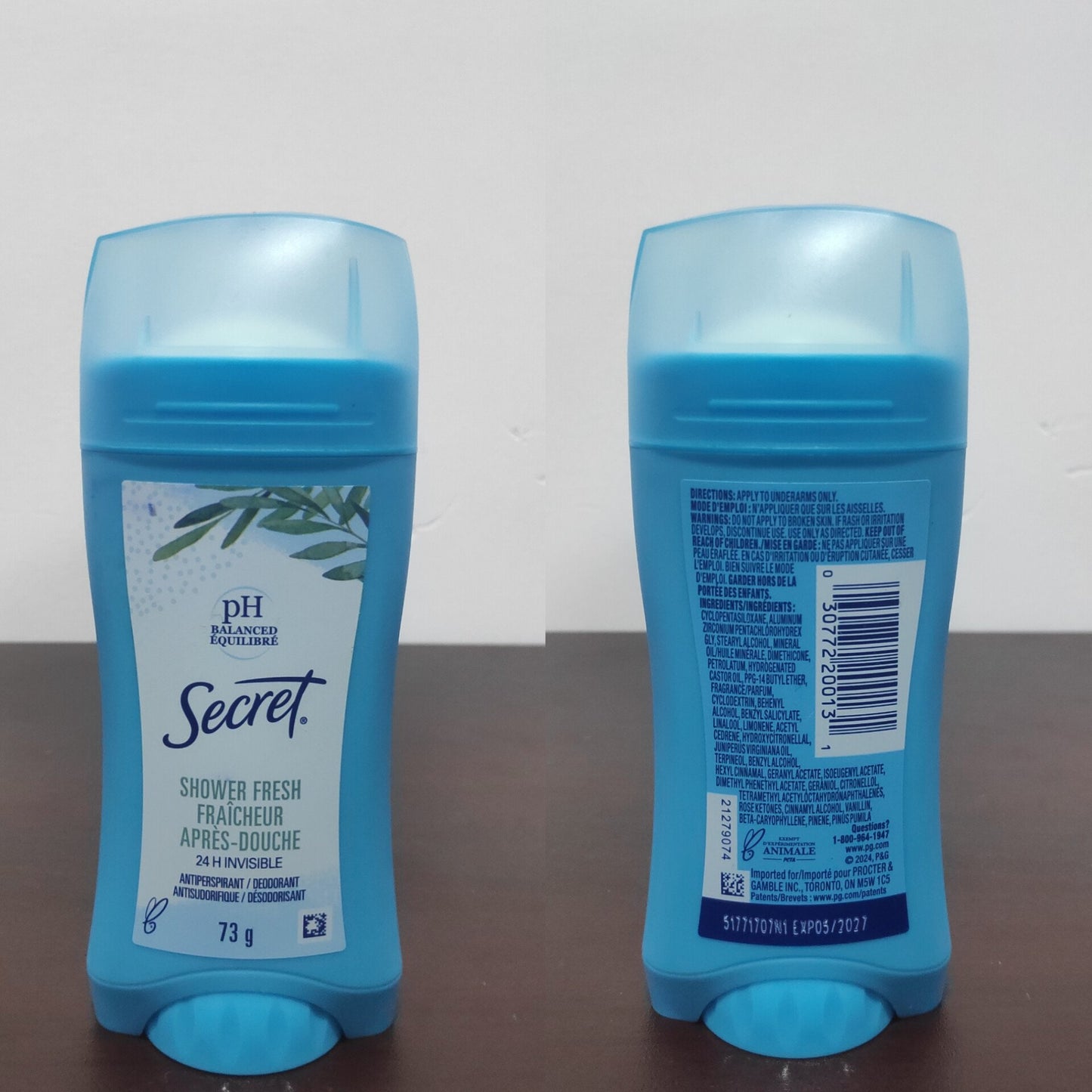 Secret Invisible Solid Antiperspirant & Deodorant Shower Fresh 73g