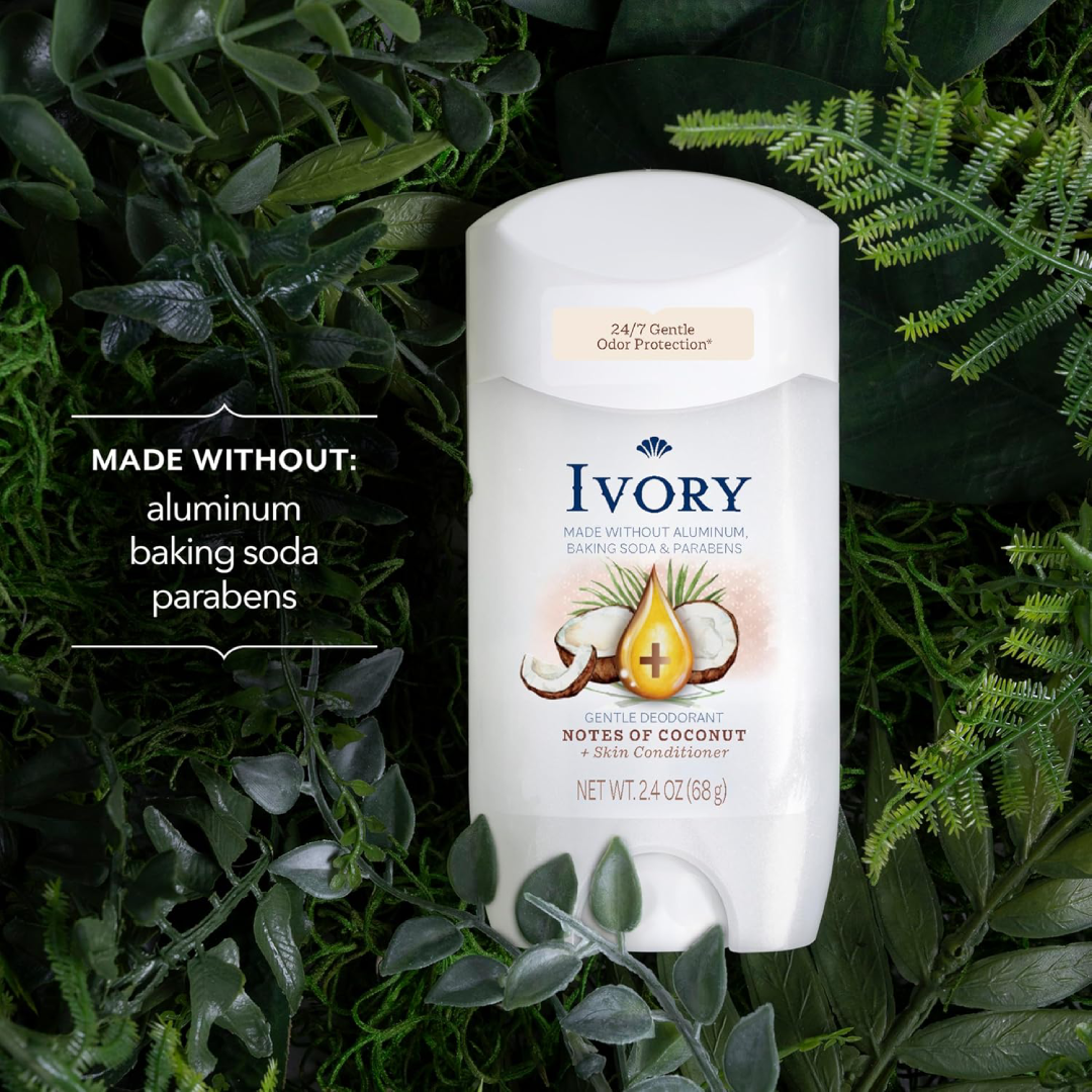 Ivory Aluminum-Free Deodorant – Hint of Coconut 68g