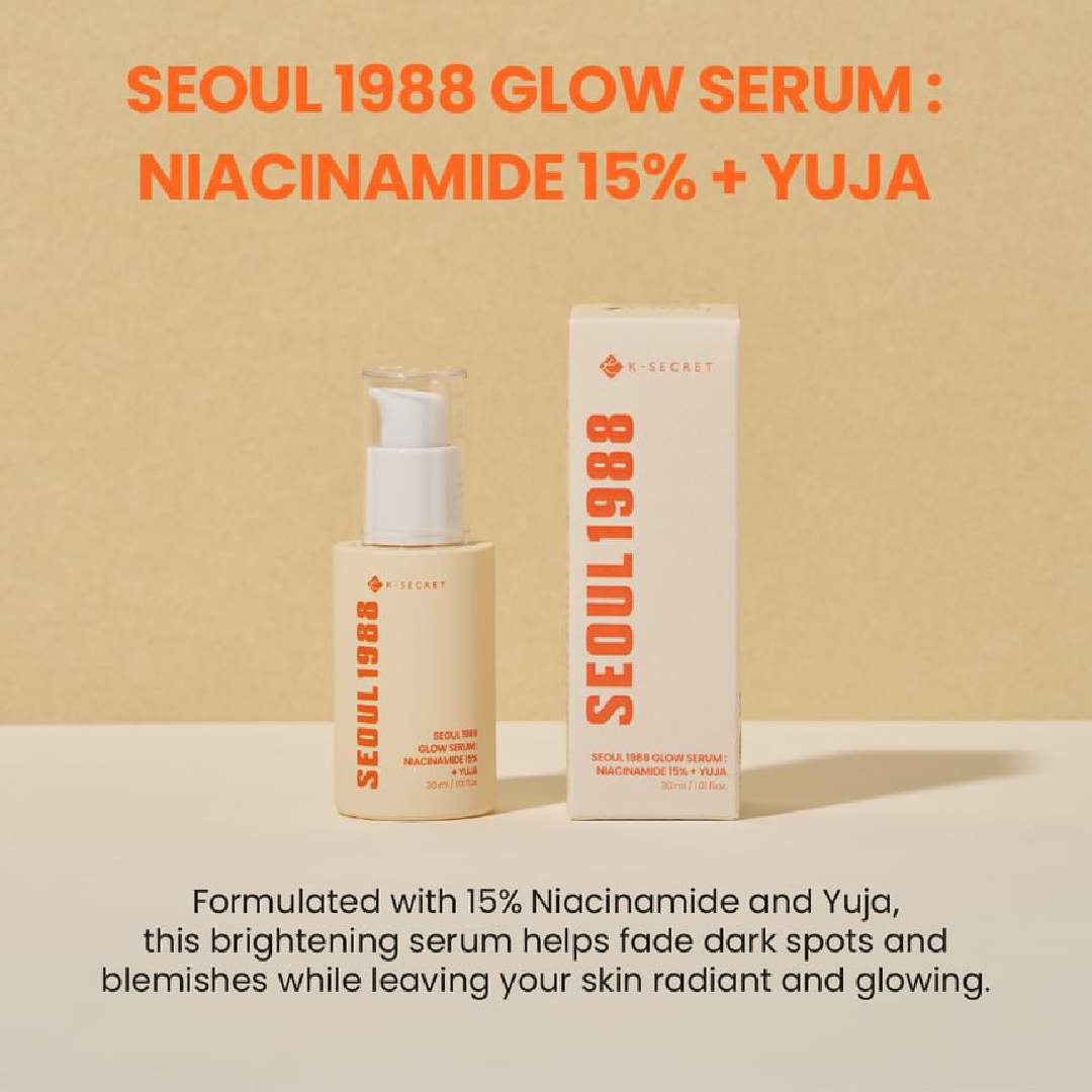 KSECRET – Seoul 1988 Glow Serum (Niacinamide 15% + Yuja) 30ml