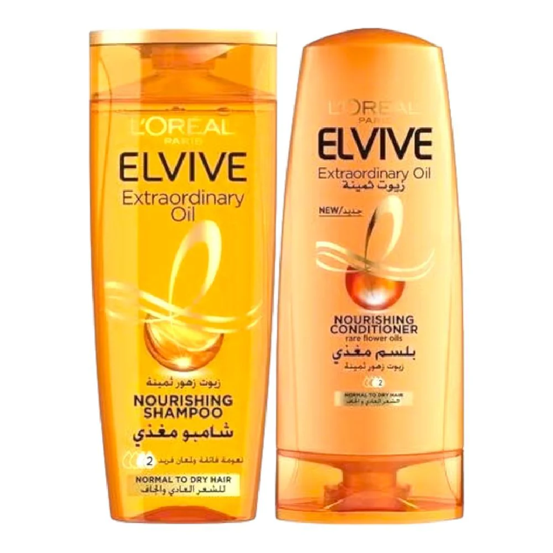 L'Oréal Paris Elvive Extraordinary Oil Shampoo 400ml + Conditioner 200ml
