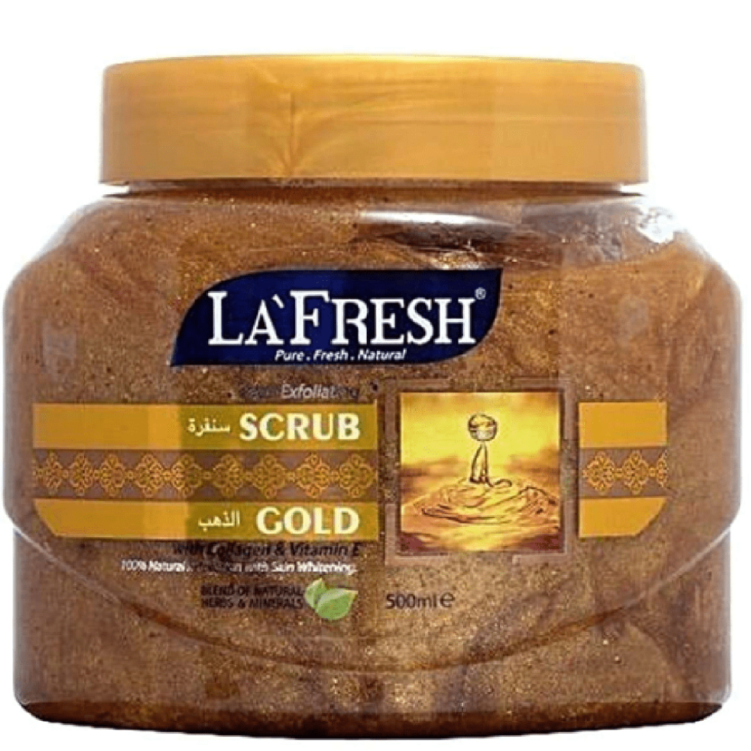 La Fresh Gold Face & Body Scrub 500ml