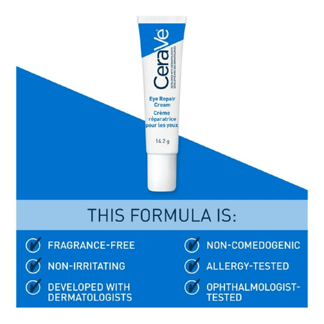 CeraVe Eye Repair Cream – Under Eye Cream for Dark Circles &amp; Puffiness (0.5 oz)