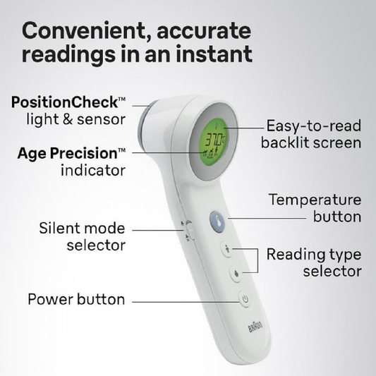 Braun BNT400CA No Touch + Touch Forehead Thermometer