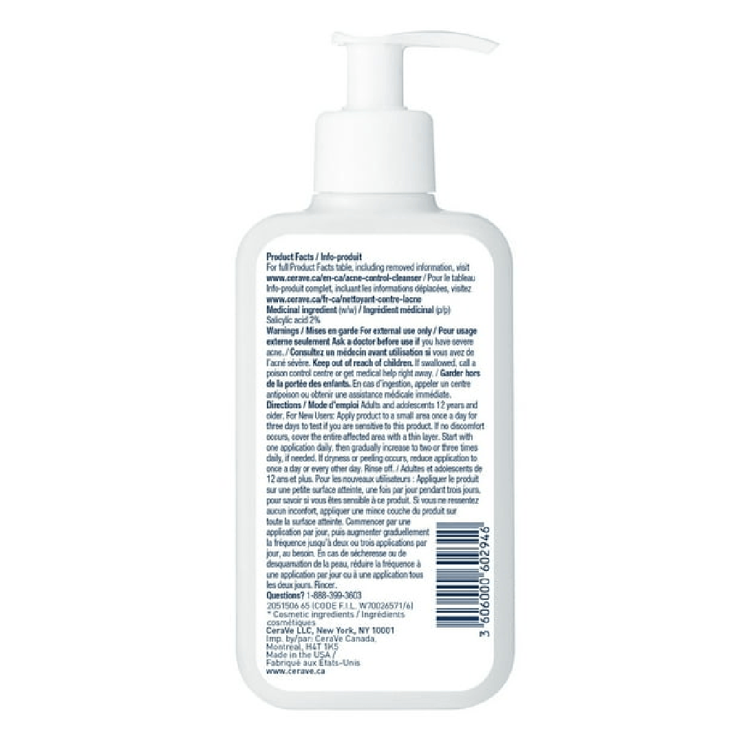 ( Discounted Product ) CeraVe Acne Control Cleanser – 2% Salicylic Acid 473ml