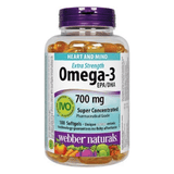 Webber Naturals Omega-3 Extra Strength 700mg EPA/DHA – 100 Softgels