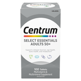 Centrum Select Essentials 50+ Multivitamin | Complete Daily Nutritional Support | 100 Tablets