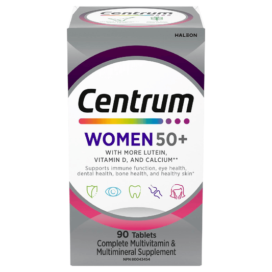 (Discounted Product) Centrum Women 50+ Multivitamin | Tailored for Women Over 50 | 90 Tablets